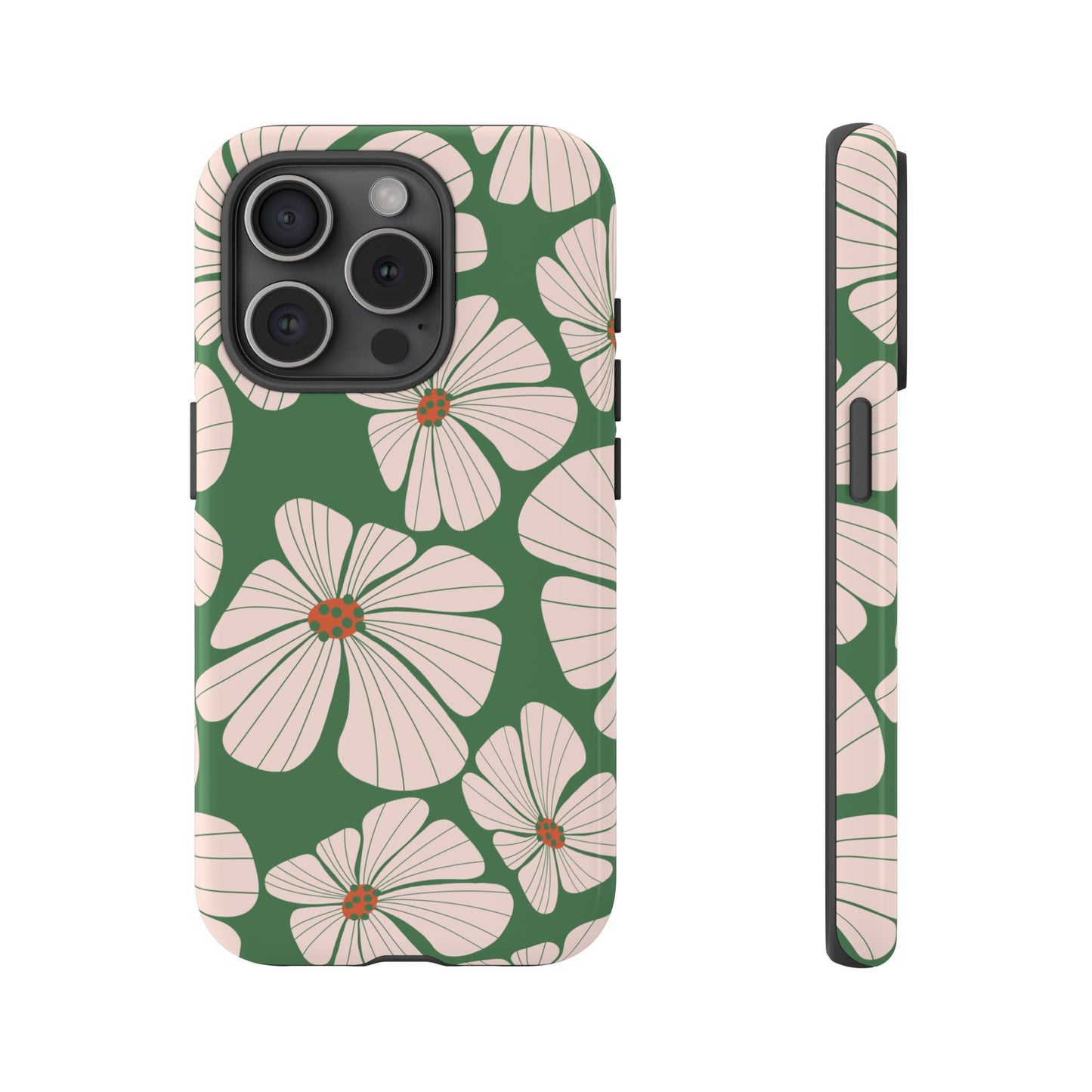 Retro Floral Abstract Phone Case – Vintage 70s & 80s Aesthetic for iPhone & Samsung - JGUS