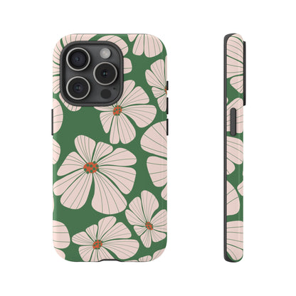 Retro Floral Abstract Phone Case – Vintage 70s & 80s Aesthetic for iPhone & Samsung - JGUS