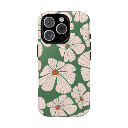 Retro Floral Abstract Phone Case – Vintage 70s & 80s Aesthetic for iPhone & Samsung - JGUS