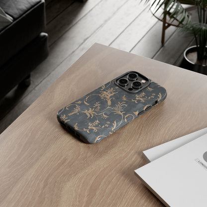 Old-Fashioned Flower Phone Case – Aesthetic Protective Cover for iPhone & Samsung - JGUS