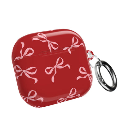 Pink Bow Shockproof & Scratch-Resistant AirPods Case – Wireless Charging Compatible