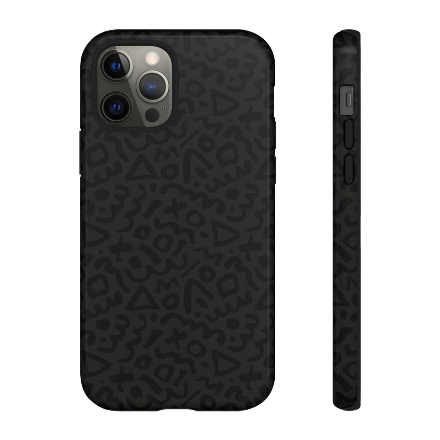 Retro Geometric Vibes Phone Case – 80s 90s Vintage Abstract Pattern for iPhone & Samsung - JGUS