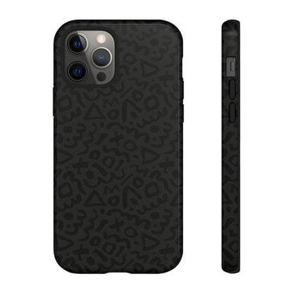 Retro Geometric Vibes Phone Case – 80s 90s Vintage Abstract Pattern for iPhone & Samsung - JGUS