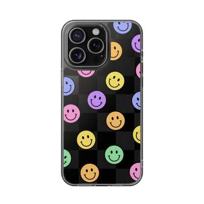 Happy Vibes Clear Phone Case