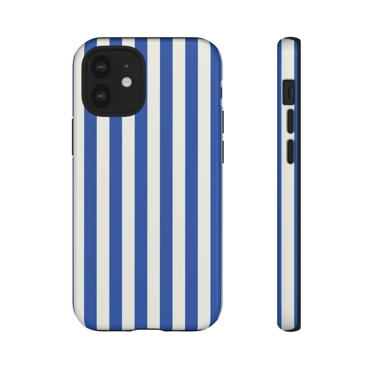 Title: Blue & White Stripe Phone Case – Classic Nautical Pattern for iPhone & Samsung - JGUS