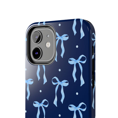 Bows and Blues Phone Case – Cute & Durable Bow Print Case for iPhone & Samsung