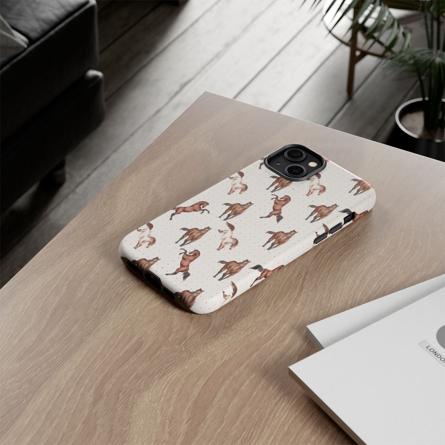Wild Mustang Horse Pattern Phone Case – Stylish, Protective & Eco-Friendly - JGUS