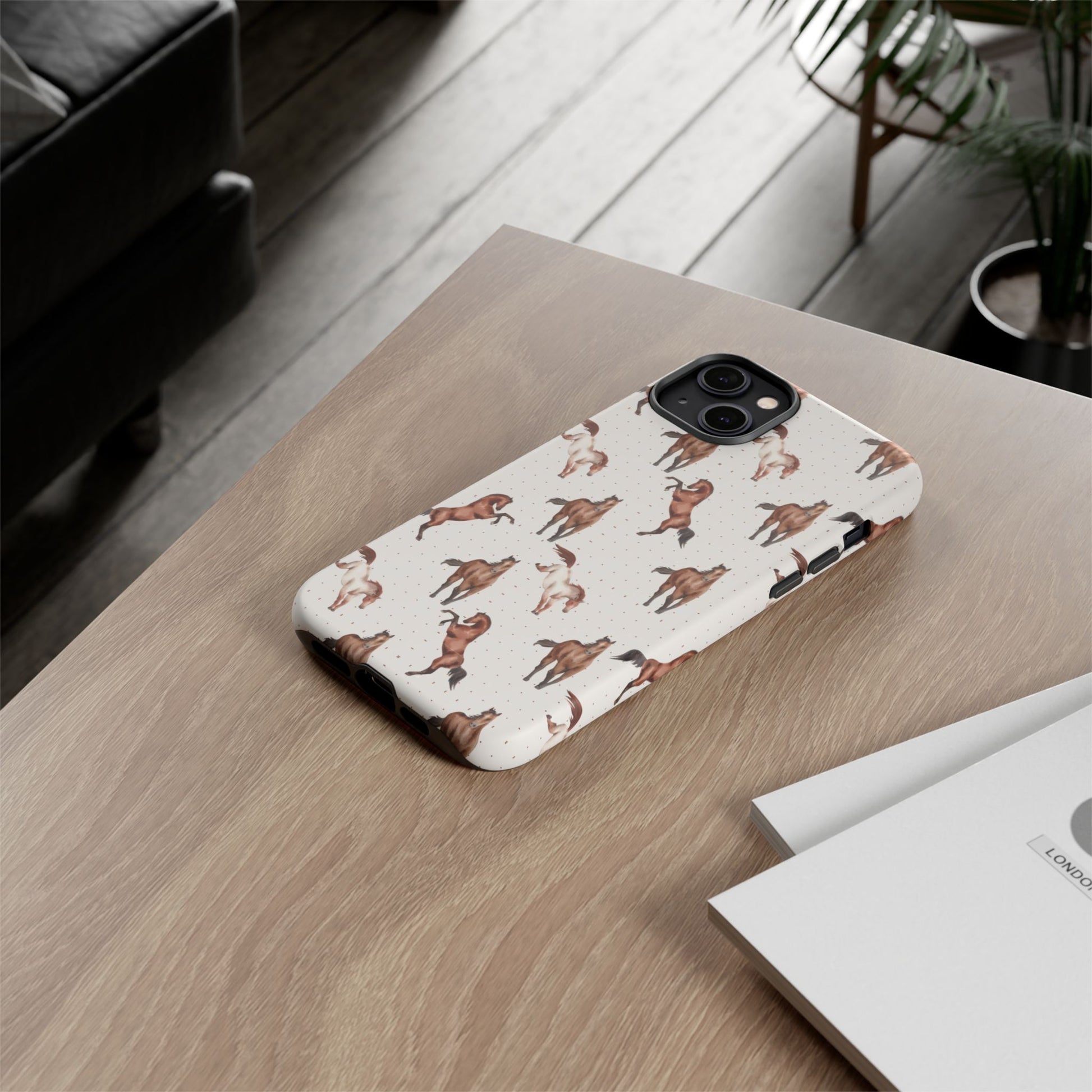 Wild Mustang Horse Pattern Phone Case – Stylish, Protective & Eco-Friendly - JGUS