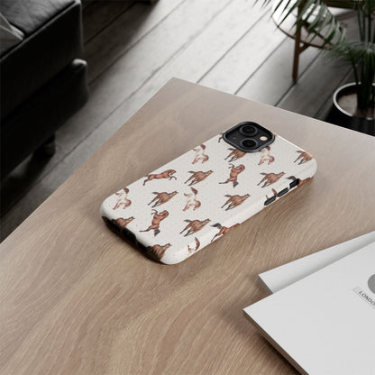 Wild Mustang Horse Pattern Phone Case – Stylish, Protective & Eco-Friendly - JGUS