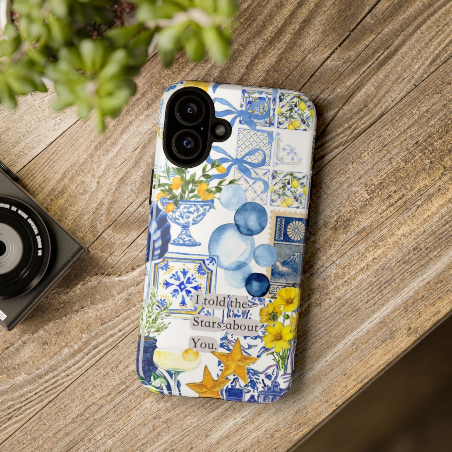 Lemon summertime collage Phone Case