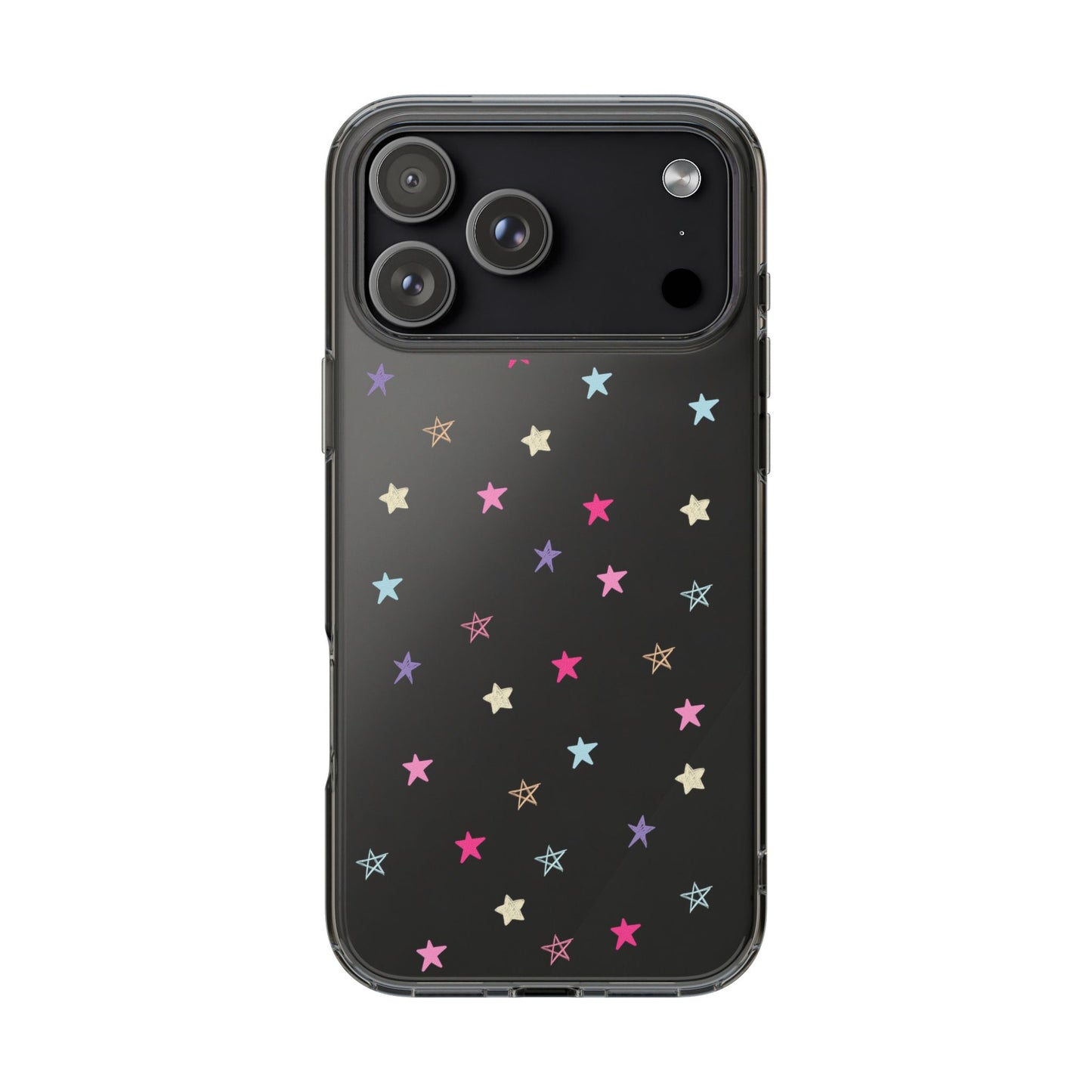 Star Pattern Clear Phone Case
