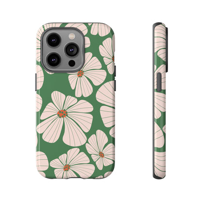 Retro Floral Abstract Phone Case – Vintage 70s & 80s Aesthetic for iPhone & Samsung - JGUS
