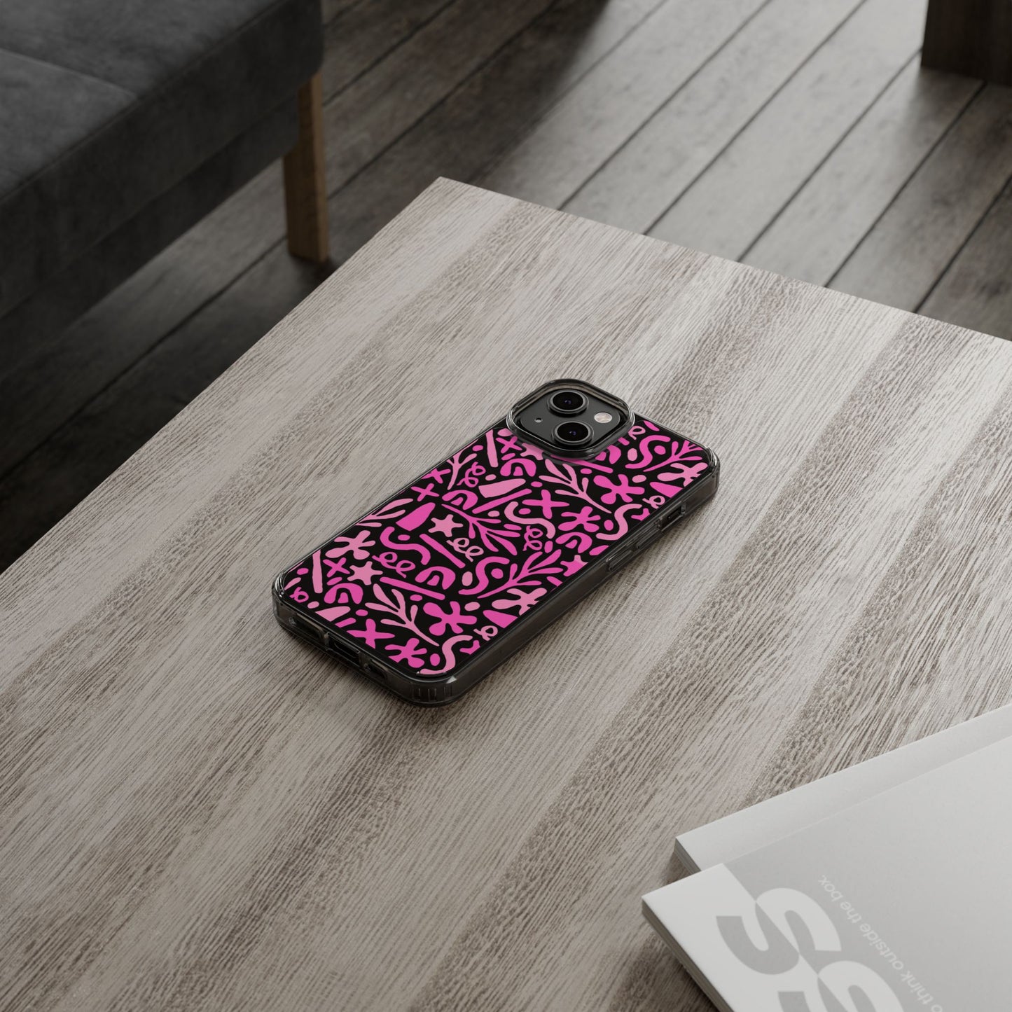Abstract Vibes Clear Phone Case