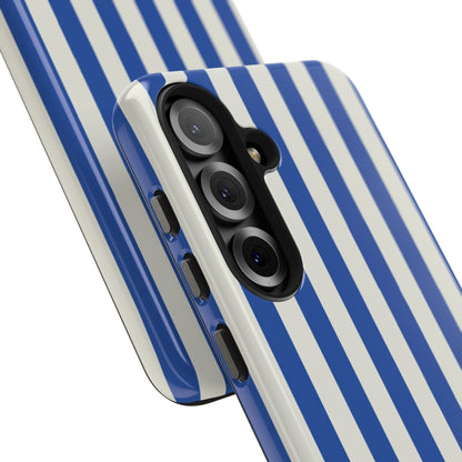 Blue White Striped Phone Case
