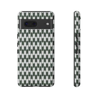 Green Harmony Geometric Phone Case – Durable, Slim, and MagSafe Compatible - JGUS