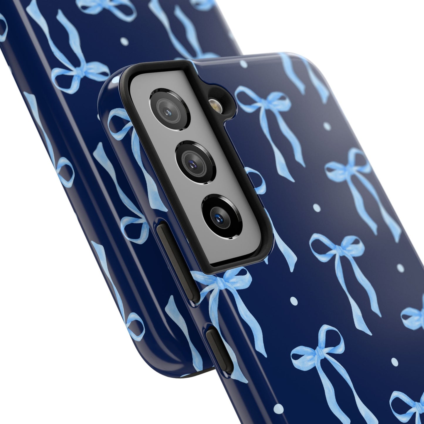 Bows and Blues Phone Case – Cute & Durable Bow Print Case for iPhone & Samsung