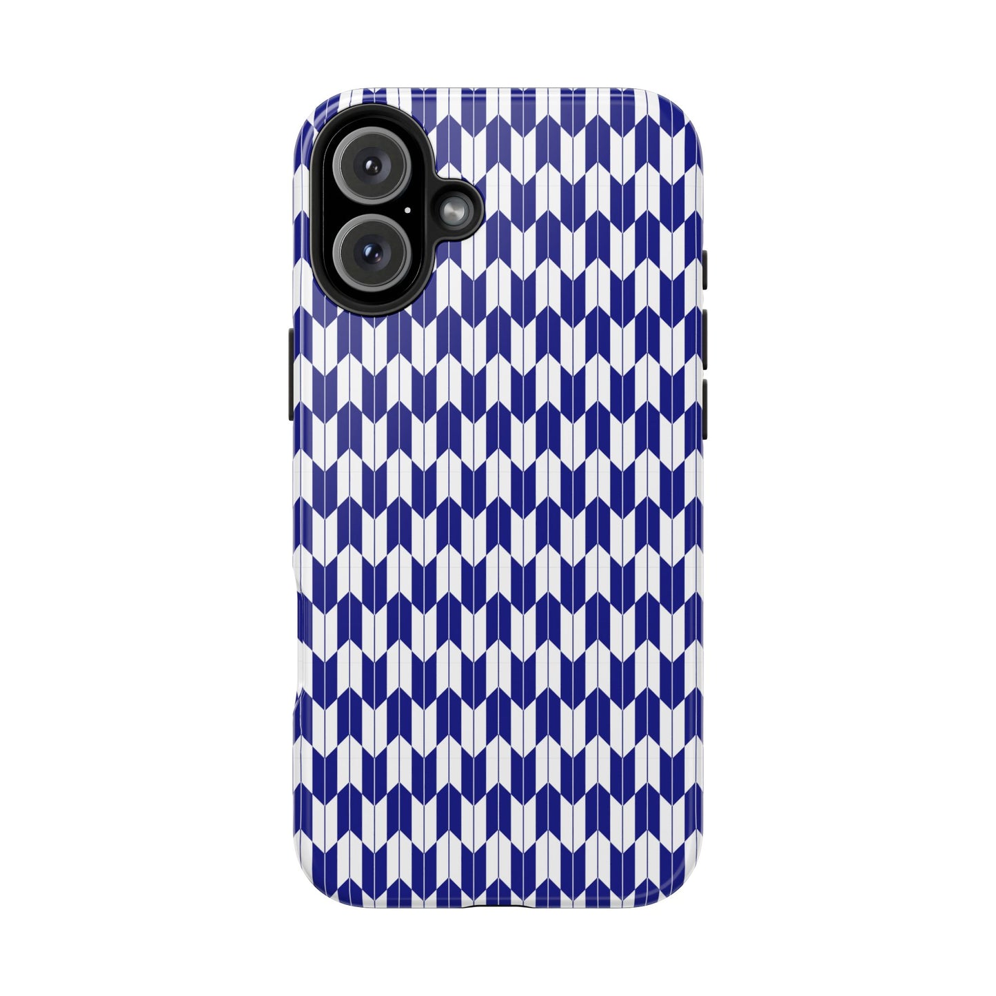 Blue Harmony Geometric Phone Case – Durable, Slim, and MagSafe Compatible