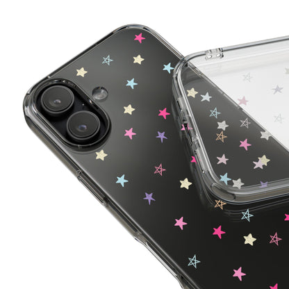 Star Pattern Clear Phone Case