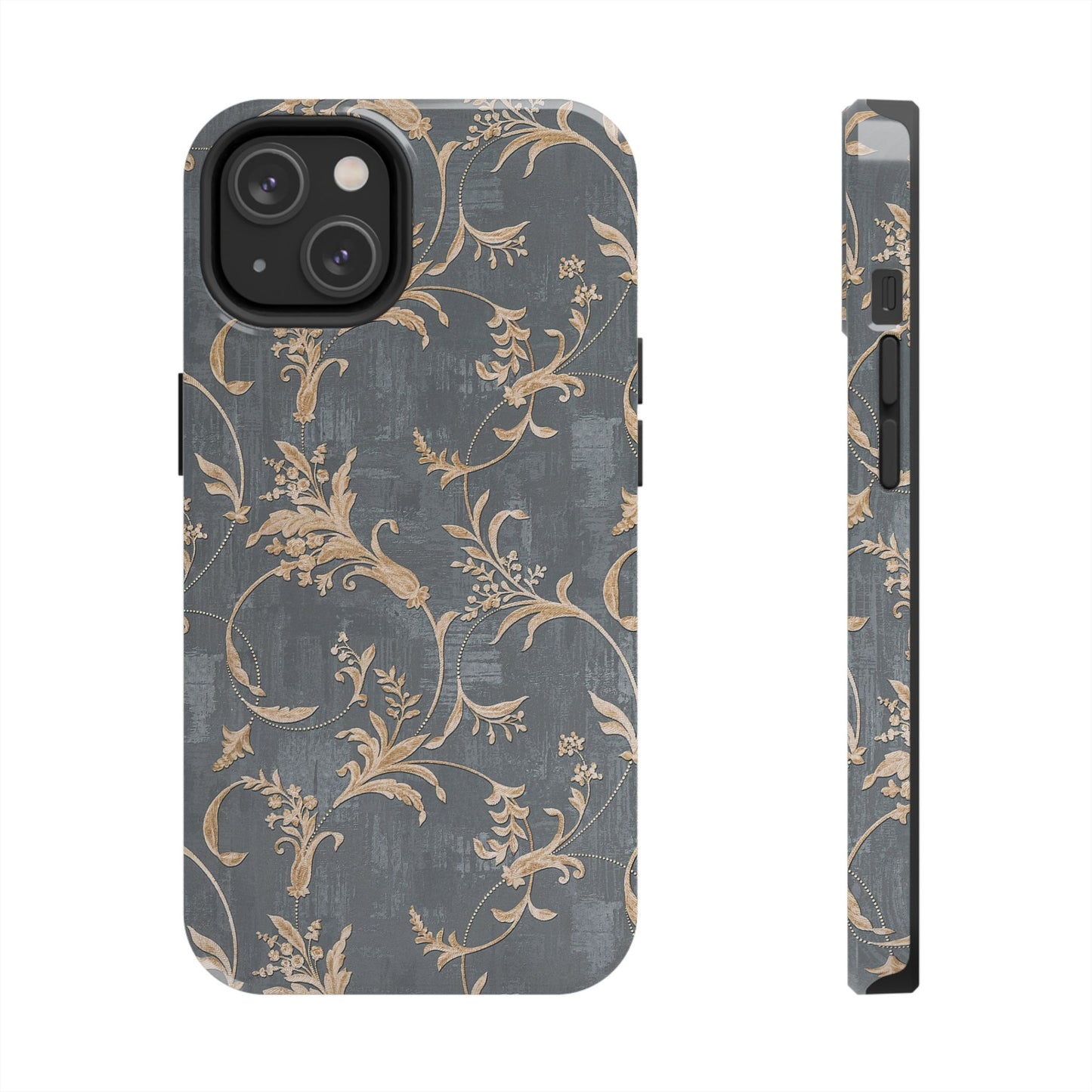 Old-Fashioned Flower Phone Case – Aesthetic Protective Cover for iPhone & Samsung