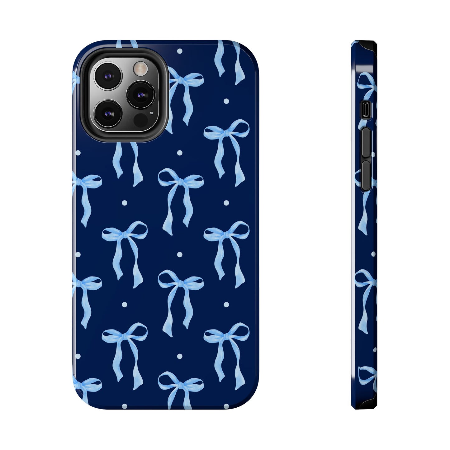 Bows and Blues Phone Case – Cute & Durable Bow Print Case for iPhone & Samsung