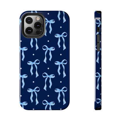 Bows and Blues Phone Case – Cute & Durable Bow Print Case for iPhone & Samsung