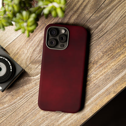 Vintage Burgundy Cherry Phone Case – Elegant Floral Design for iPhone 17 & Samsung Galaxy | Tough Protective Cover - JGUS