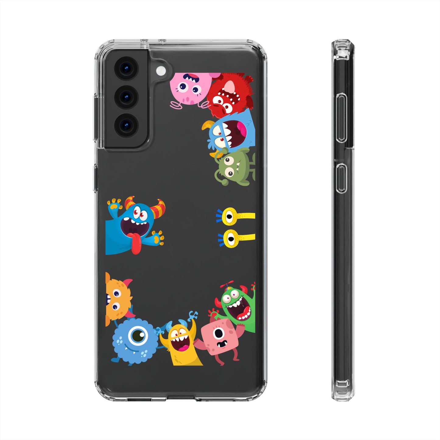 Monster Party Clear Phone Case