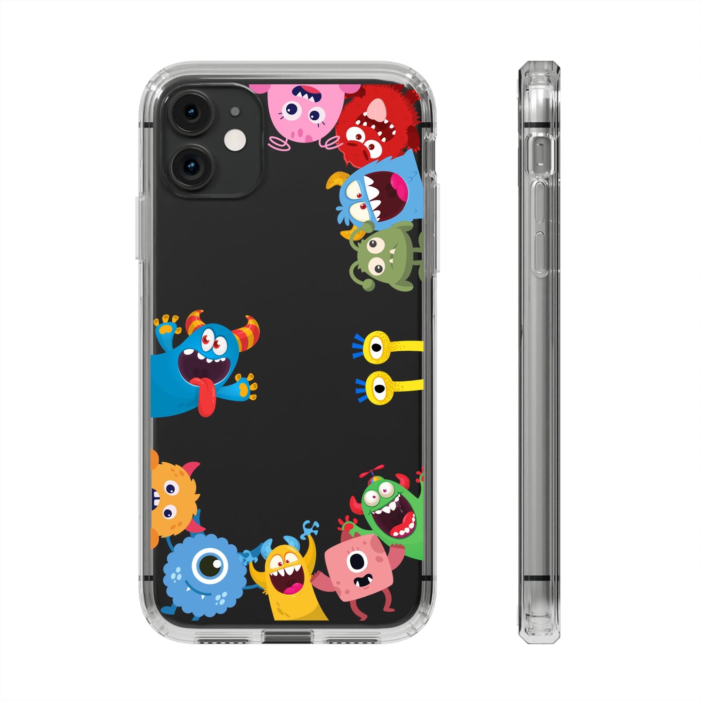 Monster Party Clear Phone Case