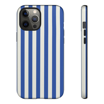 Title: Blue & White Stripe Phone Case – Classic Nautical Pattern for iPhone & Samsung - JGUS