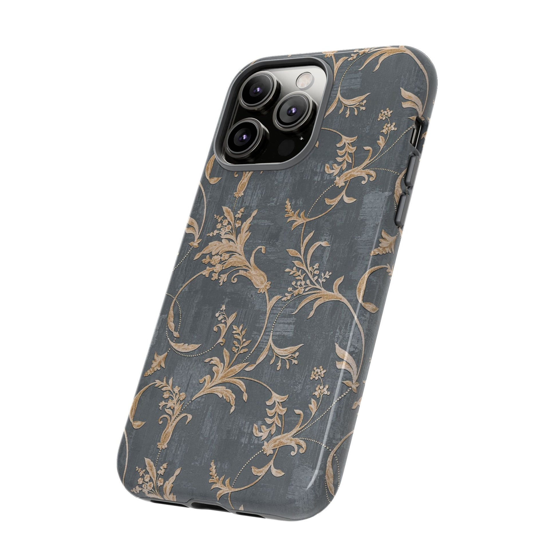 Old-Fashioned Flower Phone Case – Aesthetic Protective Cover for iPhone & Samsung - JGUS