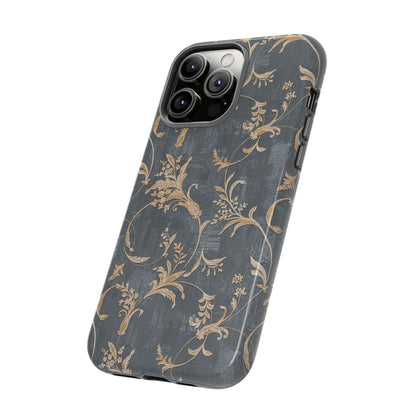 Old-Fashioned Flower Phone Case – Aesthetic Protective Cover for iPhone & Samsung - JGUS