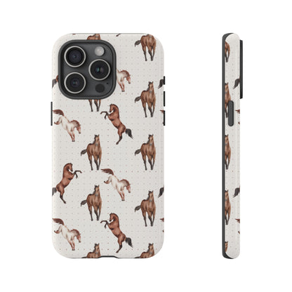 Wild Mustang Horse Pattern Phone Case – Stylish, Protective & Eco-Friendly - JGUS