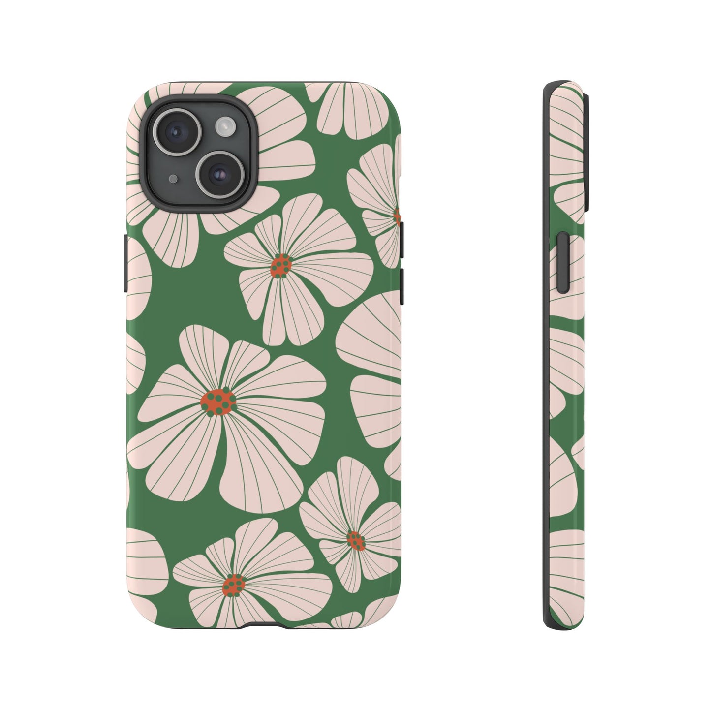 Retro Floral Abstract Phone Case – Vintage 70s & 80s Aesthetic for iPhone & Samsung - JGUS