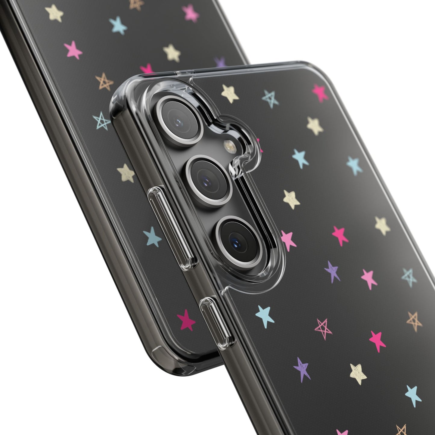 Star Pattern Clear Phone Case