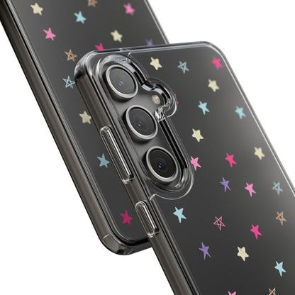 Star Pattern Clear Phone Case