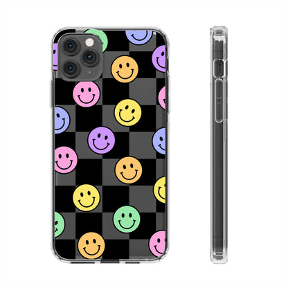 Happy Vibes Clear Phone Case