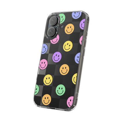 Happy Vibes Clear Phone Case