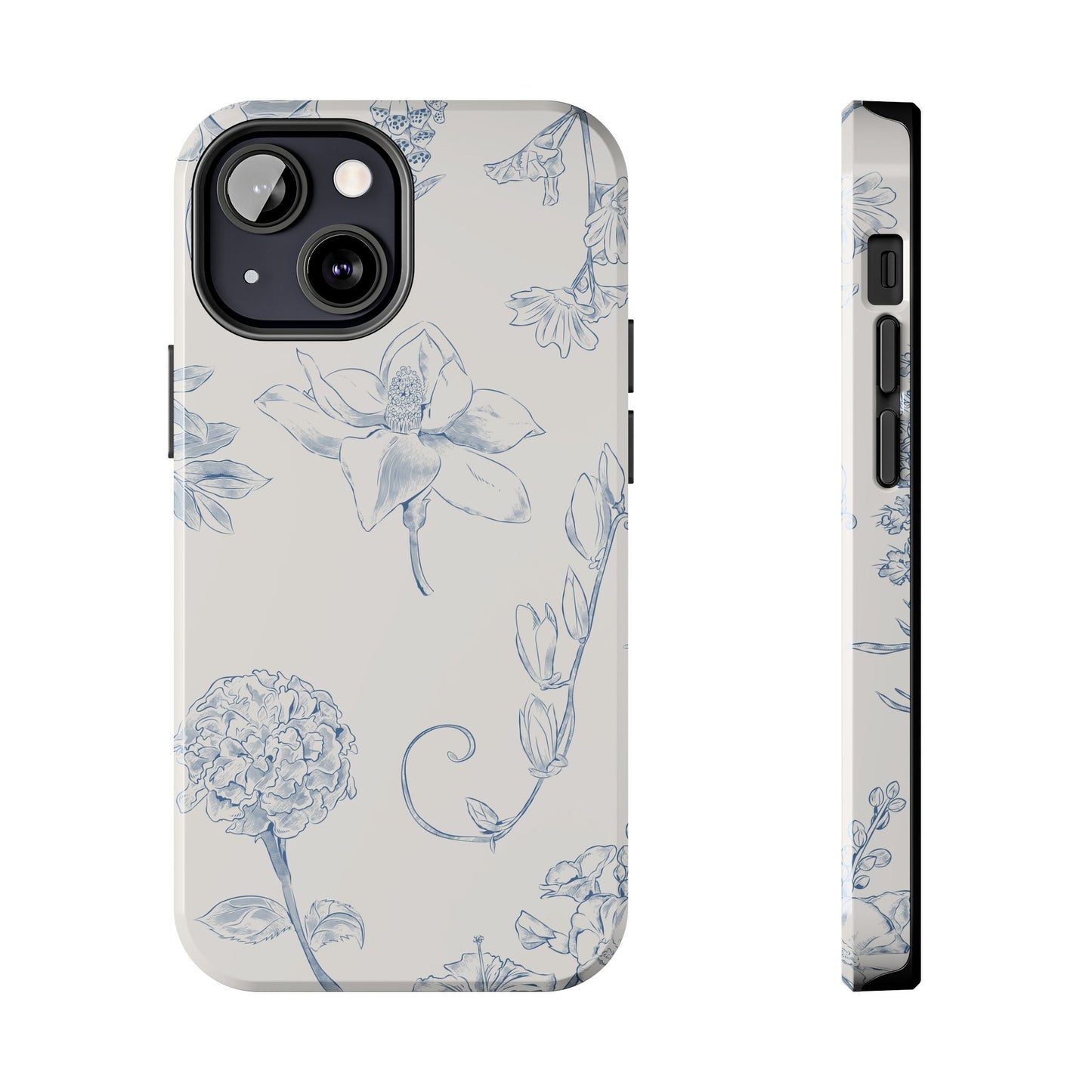 Jasmine Sketch Phone Case – Artistic Design, Slim, Durable & MagSafe Compatible