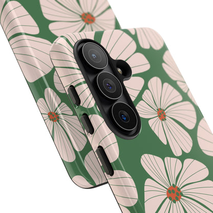 Retro Floral Abstract Phone Case – Vintage 70s & 80s Aesthetic for iPhone & Samsung - JGUS
