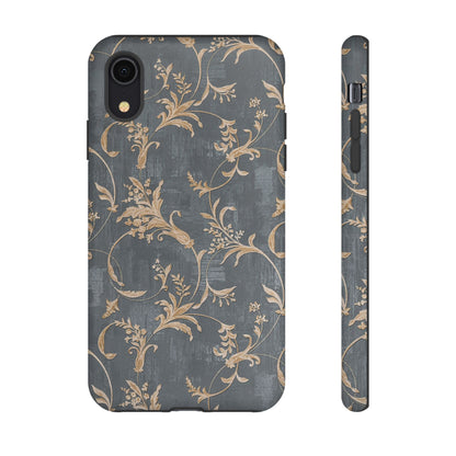 Old-Fashioned Flower Phone Case – Aesthetic Protective Cover for iPhone & Samsung - JGUS