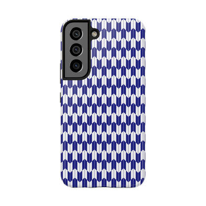 Blue Harmony Geometric Phone Case – Durable, Slim, and MagSafe Compatible