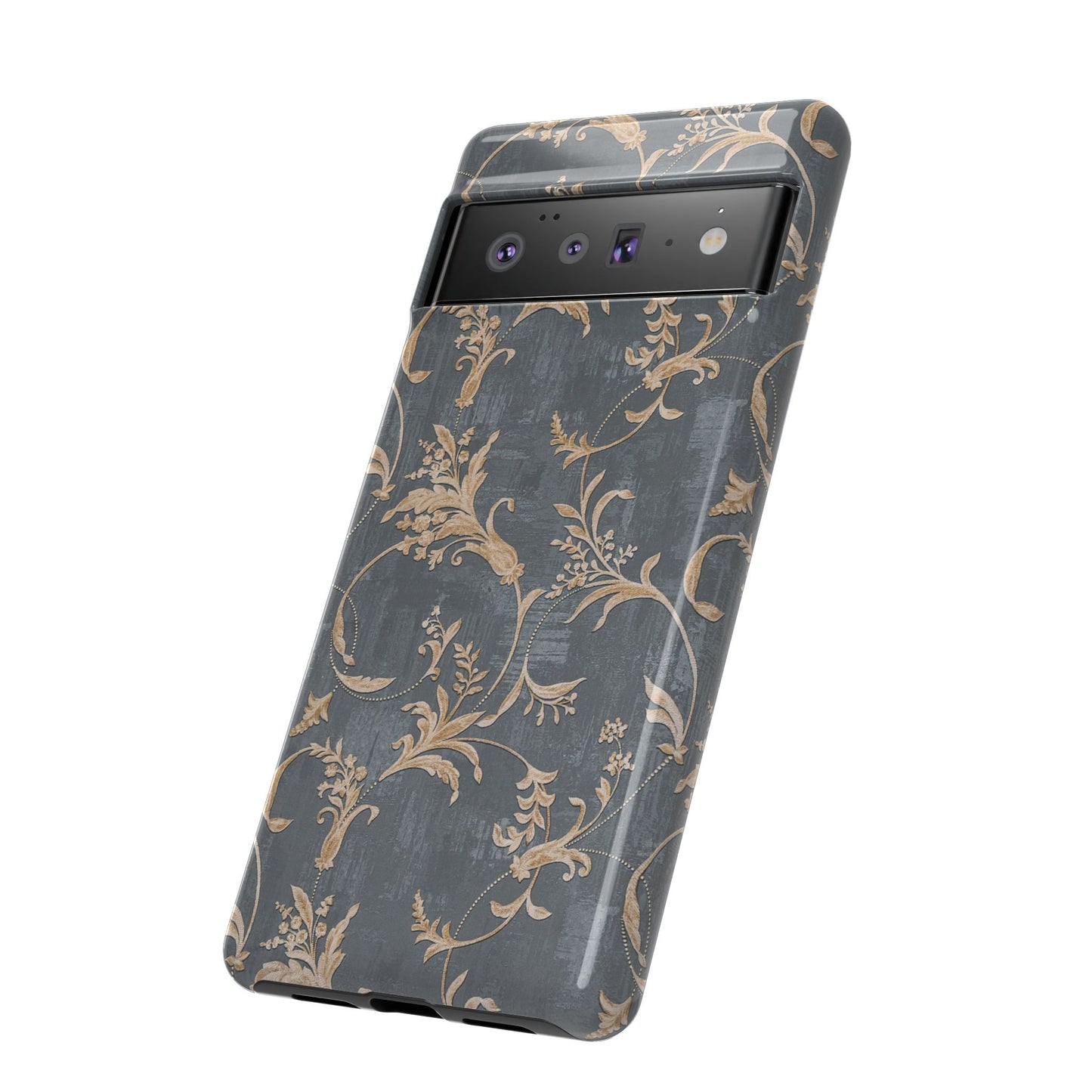Old-Fashioned Flower Phone Case – Aesthetic Protective Cover for iPhone & Samsung - JGUS