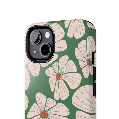 Retro Floral Abstract Phone Case – Vintage 70s & 80s Aesthetic for iPhone & Samsung