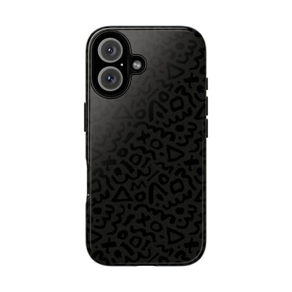 Retro Geometric Vibes Phone Case – 80s 90s Vintage Abstract Pattern for iPhone & Samsung - JGUS