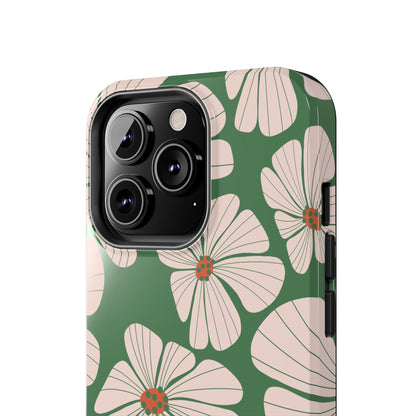 Retro Floral Abstract Phone Case – Vintage 70s & 80s Aesthetic for iPhone & Samsung