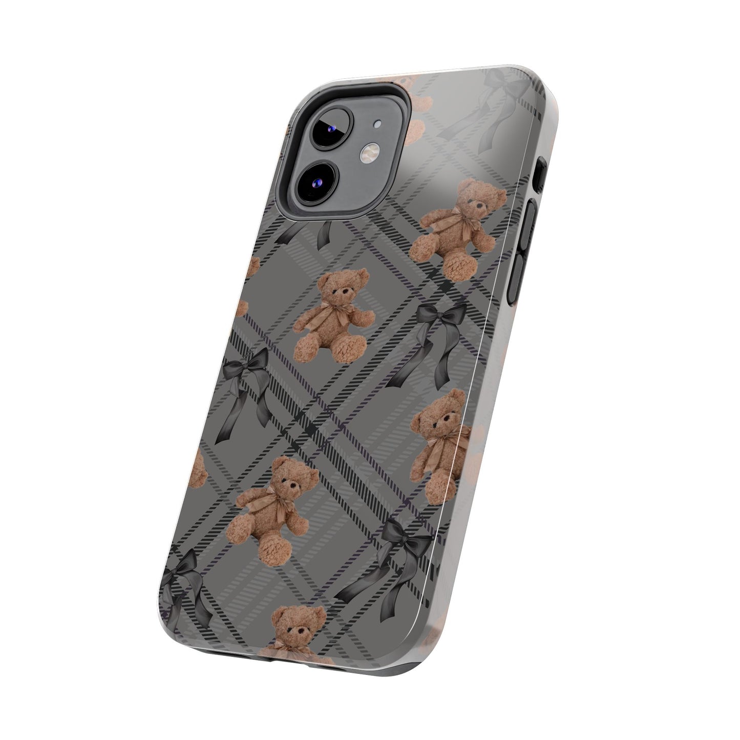 Cute Bows & Bears Phone Case – Customizable, Dual-Layer Protection for iPhone & Samsung