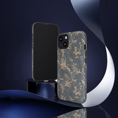Old-Fashioned Flower Phone Case – Aesthetic Protective Cover for iPhone & Samsung - JGUS