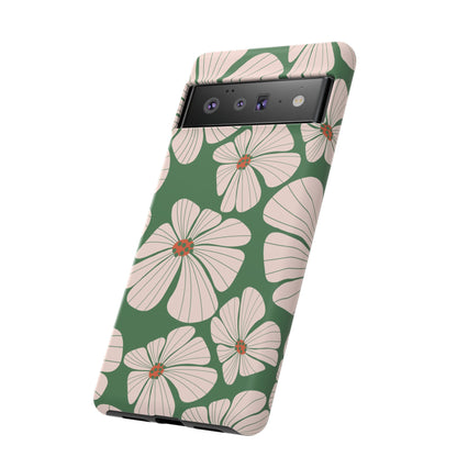 Retro Floral Abstract Phone Case – Vintage 70s & 80s Aesthetic for iPhone & Samsung - JGUS