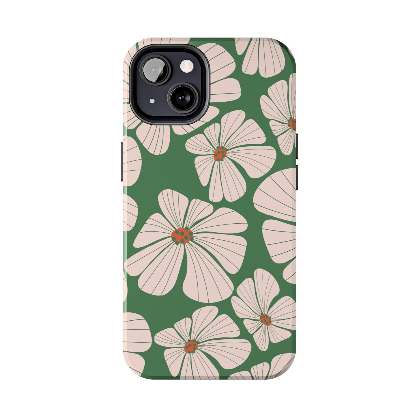 Retro Floral Abstract Phone Case – Vintage 70s & 80s Aesthetic for iPhone & Samsung
