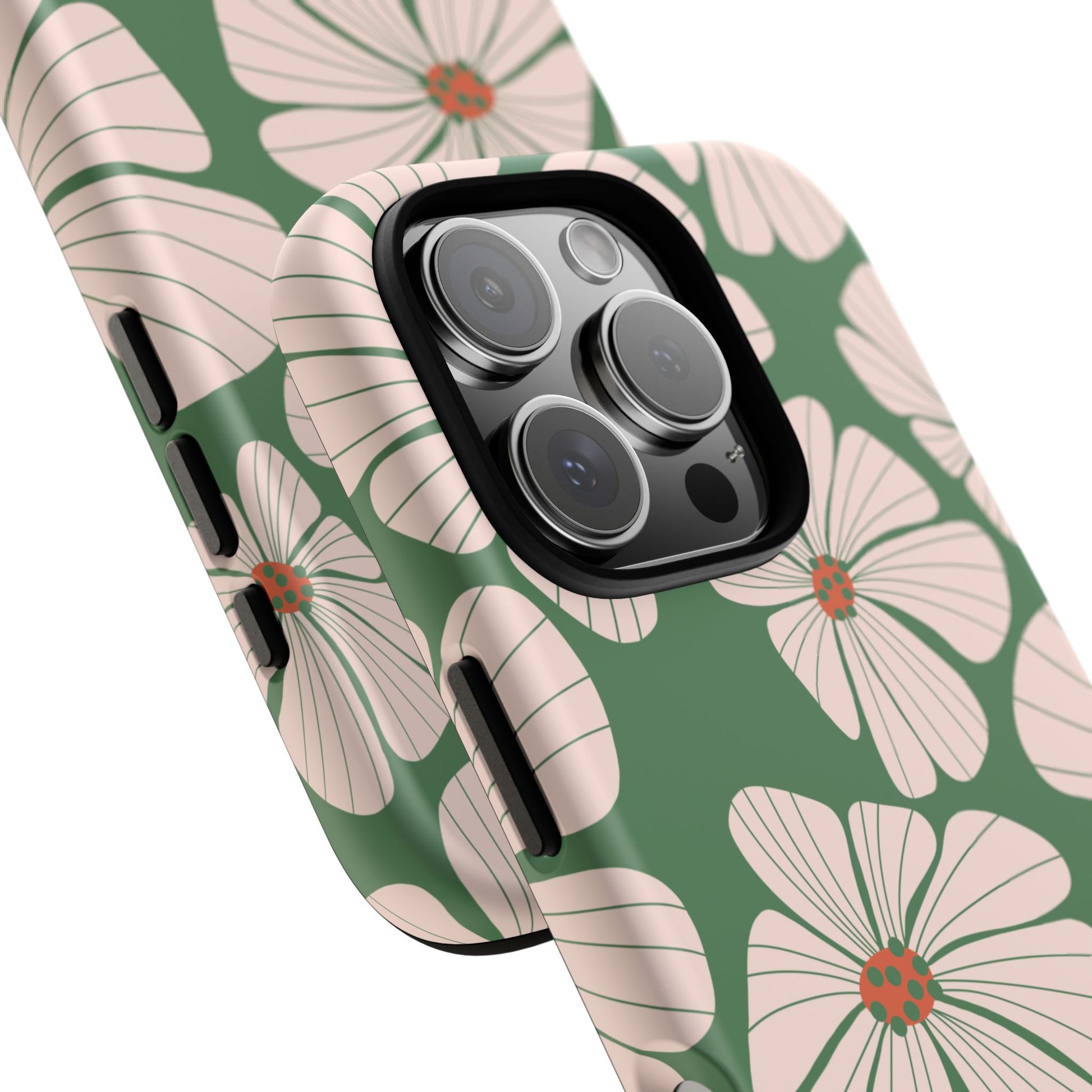 Retro Floral Abstract Phone Case – Vintage 70s & 80s Aesthetic for iPhone & Samsung - JGUS